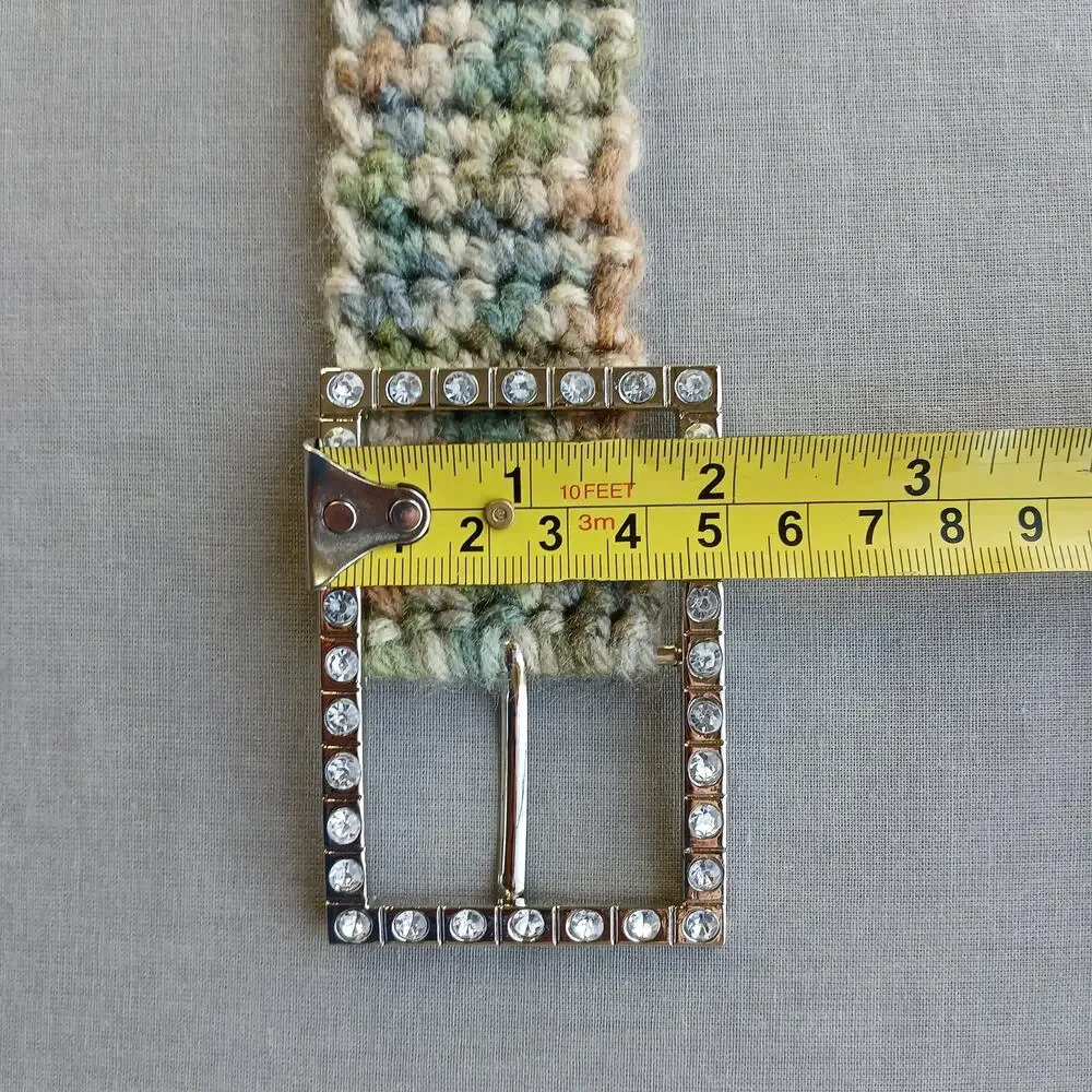 Alpine Sparkle Crochet Belt OS 45